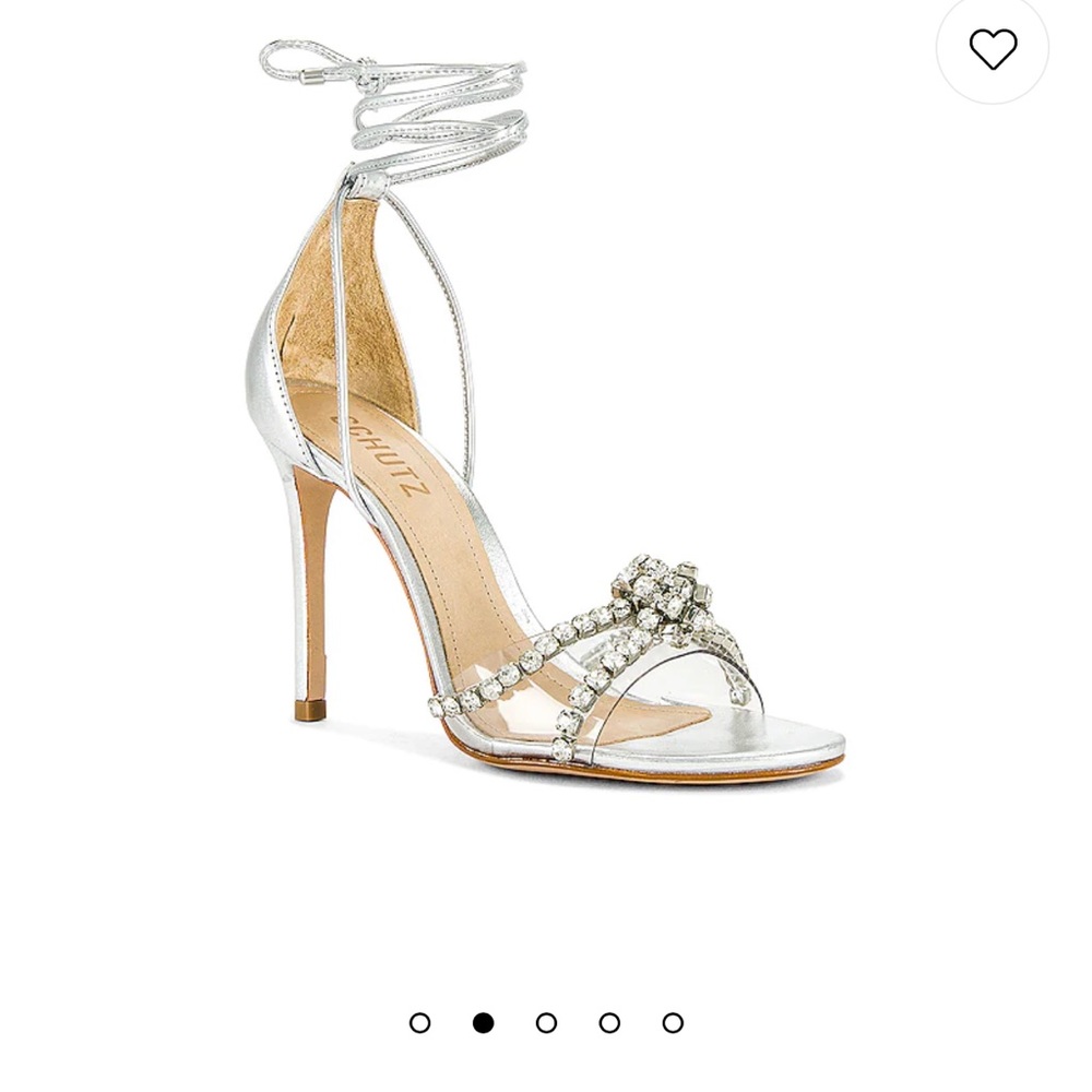 REVOLVE time up silver heels